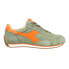 Фото #1 товара Diadora Equipe H Canvas Stone Wash Lace Up Mens Green Sneakers Casual Shoes 174