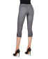 ფოტო #2 პროდუქტის Women's Light Ponte Cotton Blend Capri Leggings