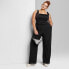 Фото #1 товара Women's Wide Leg Trousers - Wild Fable Black 30