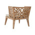 Фото #10 товара Набор стол и 3 кресла Home ESPRIT Бежевый Натуральный Тик 133 x 60 x 70 cm
