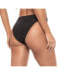 Фото #2 товара Women's Contrast Detail High Cut Banded Bikini Bottom