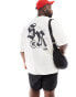 Фото #2 товара ASOS DESIGN oversized t-shirt in off white with street back print