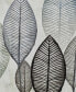 Фото #2 товара Canvas Leaf Framed Wall Art with Silver-Tone Frame, 55" x 1" x 27"