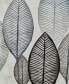 Canvas Leaf Framed Wall Art with Silver-Tone Frame, 55" x 1" x 27"