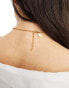 Фото #3 товара Neck On The Line gold plated stainless steel longer length cross and medallion necklace