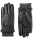 Фото #1 товара Men's Insulated Faux-Leather Touchscreen Gloves