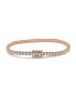 ფოტო #2 პროდუქტის Suzy Levian Sterling Silver Cubic Zirconia Thin Tennis Bracelet