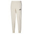 Puma Essentials Embroidery Logo Sweatpants Mens Off White Casual Athletic Bottom
