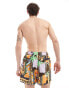 Native Youth beach print regular fit swim shorts in multi