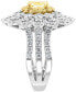 ფოტო #4 პროდუქტის EFFY® Yellow Diamond (7/8 ct. t.w.) & White Diamond (1-1/3 ct. t.w.) Ring in 18k Two-Tone Gold