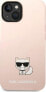 Фото #3 товара Karl Lagerfeld Etui Karl Lagerfeld do iPhone 14 Plus 6,7" hardcase jasnoróżowy/light pink Silicone Choupette Body