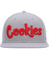 Фото #4 товара Бейсболка мужская буквенная Cookies серого цвета с мятной отделкой