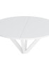 31.5" Modern Cross Leg Round Dining Table