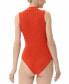 Фото #2 товара Women's Turtleneck Sleeveless Bodysuit