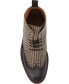 Фото #4 товара Men's Livingston Handcrafted Leather and Wool Dress Lace-up Rubber Sole Boots