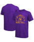 Фото #1 товара Men's Threads Heathered Purple Los Angeles Lakers Ball Hog Logo Tri-Blend T-shirt