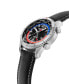 ფოტო #2 პროდუქტის Men's Swiss Startimer Pilot Black Leather Strap Watch 41mm