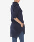 Фото #2 товара Women's Stretchy Button-Down Tunic Top