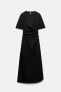 Zw collection dress with side draped detail