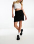 Фото #2 товара ONLY tailored notch front mini skirt in black