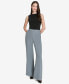 Фото #4 товара Women's Elastic-Back Mid-Rise Wide-Leg Pants