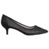 Фото #1 товара Nina Sofie Rhinestone Pointed Toe Kitten Heels Pumps Womens Black Dress Casual S