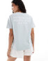 Pull&Bear 'The Met' graphic tee in pale blue