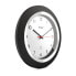 Mebus 19451 - Digital wall clock - Round - Black - White - Plastic - Modern - Battery