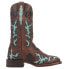 Фото #1 товара Сапоги женские Dan Post Boots Tamarind Square Toe Cowboy коричневые Casual DP4108