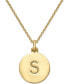 Kate spade new york 12k Gold-Plated Initials Pendant Necklace, 17" + 3" Extender - фото #10