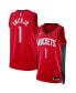 ფოტო #1 პროდუქტის Men's and Women's Jabari Smith Jr. Red Houston Rockets 2022 NBA Draft First Round Pick Swingman Jersey - Icon Edition