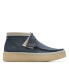 Фото #2 товара Clarks Wallabee Cup Boot 26171091 Mens Blue Nubuck Lace Up Chukkas Boots