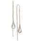 ფოტო #1 პროდუქტის Gold-Tone Open Teardrop Threader Earrings