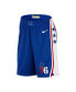 Мужские шорты Nike Philadelphia 76ers Icon Edition Темно-синие Синий, S - фото #3