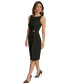 Фото #7 товара Donna Karan Women's Side-Ruched Sleeveless Dress