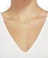 ფოტო #2 პროდუქტის Cubic Zirconia Dangle 18" Statement Necklace in 14k Gold