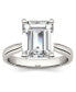 Moissanite Emerald Solitaire Ring (3-1/2 ct. t.w. Diamond Equivalent) in 14k White Gold