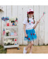 ფოტო #2 პროდუქტის Little and Big Girls Patriotic Star Short Sleeve T-Shirt