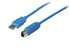 Фото #1 товара ShiverPeaks BS77030 - 0.5 m - USB A - USB B - USB 3.2 Gen 1 (3.1 Gen 1) - 5000 Mbit/s - Blue