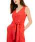 ფოტო #4 პროდუქტის Women's Sleeveless Crepe Jumpsuit