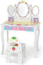 Фото #1 товара Салон красоты costway Kinder Schminktisch Set Frisiertisch