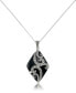 ფოტო #1 პროდუქტის Marquise Onyx Teardrop Pendant and a Curb Chain