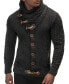 ფოტო #1 პროდუქტის Men's Knitted Turtleneck Winter Cardigan Sweaters for Men