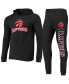 Men's Black Toronto Raptors Pullover Hoodie and Pants Sleep Set