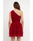 Фото #3 товара Women's Tiered Tulle Mini Dress