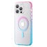 Фото #1 товара Чехол для iPhone 14 Plus Kingxbar Ice Crystal Series в розово-синем цвете