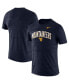 Men's Navy West Virginia Mountaineers 2022 Game Day Sideline Velocity Performance T-shirt