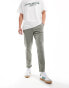 ASOS DESIGN tapered washed chino in light khaki