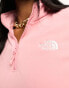 The North Face Glacier 100 1/4 zip fleece in pink