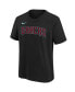 ფოტო #2 პროდუქტის Big Boys Black Arizona Diamondbacks Wordmark T-shirt